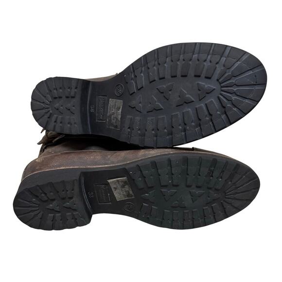 Sundance Brown Studded Leather Combat Boots Women’s Size 38 (US 7.5 - Picture 5 of 6